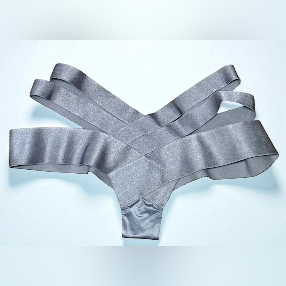 NWT Victoria's Secret Luxe Banded Bandage Panties Cutout Underwear Boyshorts XS